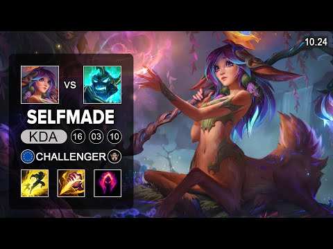 Selfmade Lillia Jungle vs Hecarim - EUW Challenger Patch 10.24