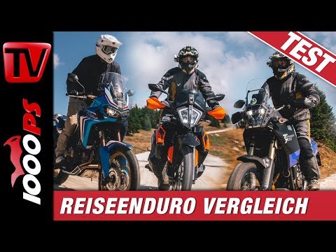 Reiseenduro Vergleichstest - Africa Twin vs. Ténéré vs. KTM 790 Adventure - Auf Schotter getestet