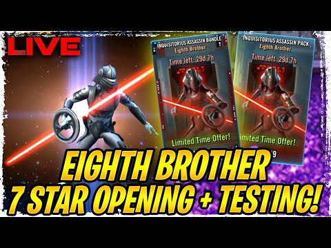 8th Brother Inquisitor Testing + Top 10 Grand Arena LIVE - Galaxy of Heroes