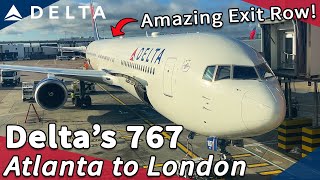 Across the Pond in the Exit Row! Flying Delta's 767-400 from Atlanta to London Heathrow