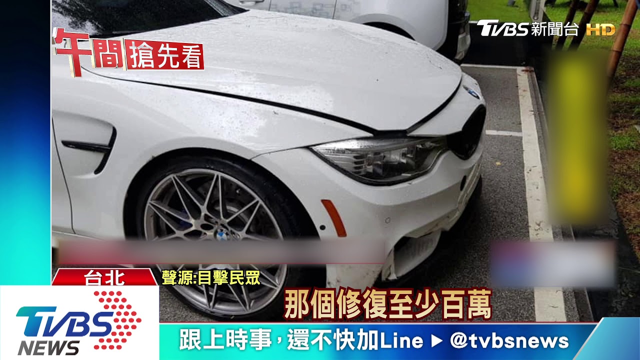 東區甩尾！百萬跑車轉360度　自撞分隔島