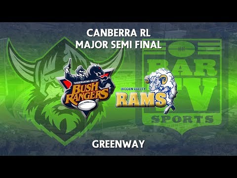 2018 Canberra Region Rugby League - Major Semi Final - Tuggeranong Bushrangers v Woden Valley Rams