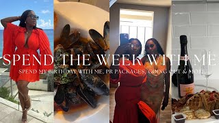 VLOG | Spend my birthday with me | lunch, spa day in a cave, August wrap up and PR packages