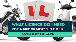 What Licence Do I Need? - Bike or Moped - Electric 50cc & 125cc