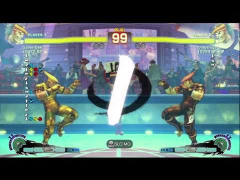 Gamerbee [Adon] vs tomoshige [Adon] SSF4 Japanese Online Ranked Matches - TRUE-HD