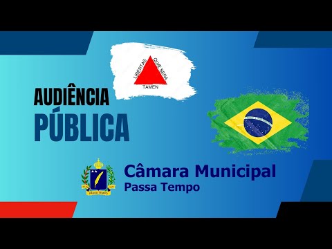 6ª Audiência Pública 2025 - 11/06/2026 - Câmara Municipal de Passa Tempo - MG