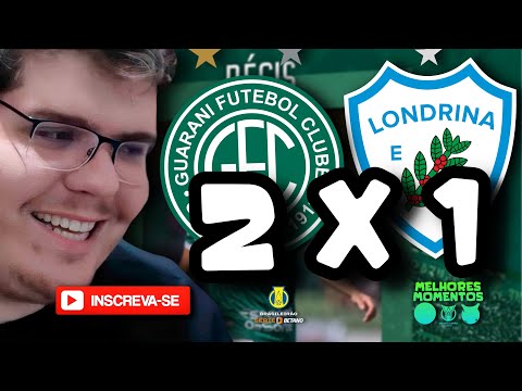 CASIMIRO REAGE: GUARANI 2 X 1 LONDRINA PELA 16º RODADA SERIE B