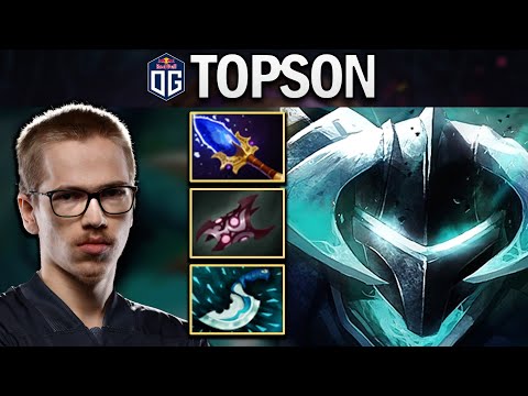 OG.TOPSON SMURF CHAOS KNIGHT WITH AGHANIMS - DOTA 2 7.27 GAMEPLAY