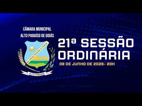 21ª Sessão Ordinária de 2026