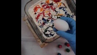 How to dye Easter Eggs with Cool Whip or Shaving Cream