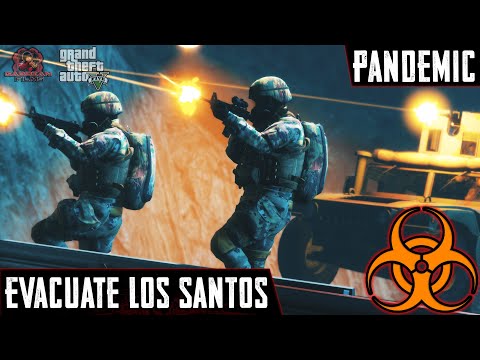 Evacuate Los Santos | PANDEMIC | Part 3 | GTA 5 Zombie Movie
