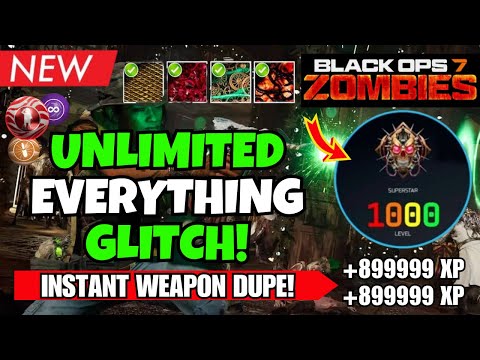 *NEW* BO7 GODMODE UNLIMITED XP GLITCH! SOLO AFK LEVEL 1000 + WEAPON DUPE | BO7 ZOMBIES GLITCH