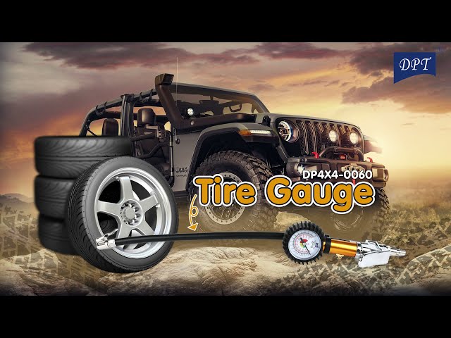 عيار هواء للإطارات - متين وطويل العمر، سهل الحمل والتخزين، مناسب لجميع المركبات،ضمان سنتان