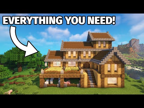 MineLand - Minecraft: Ultimate Survival House Tutorial🏠