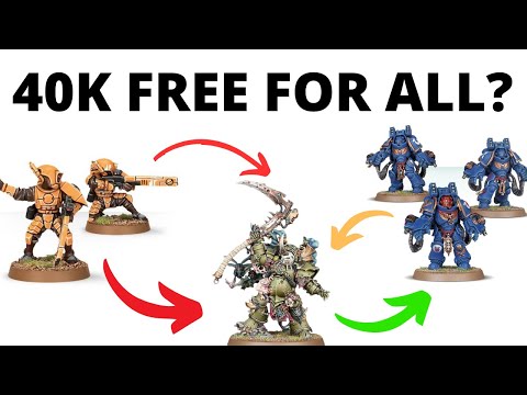 The CARNAGE that is Warhammer 40K with More Than Two Players - 40K Free For All in 10th Edition?