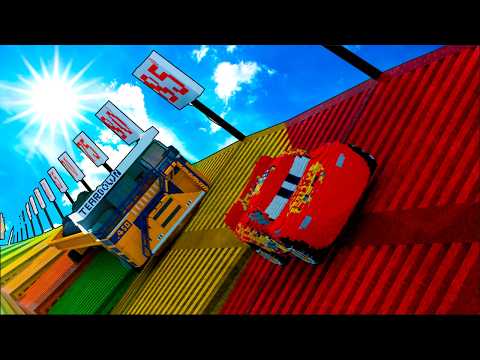 TESTING LONG CARS vs Tipping ANGLE ROAD #2 in Teardown