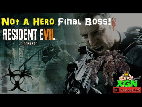 RESIDENT EVIL 7 Not a Hero DLC, how to beat Mutated Lucas Final Boss Battle gameplay