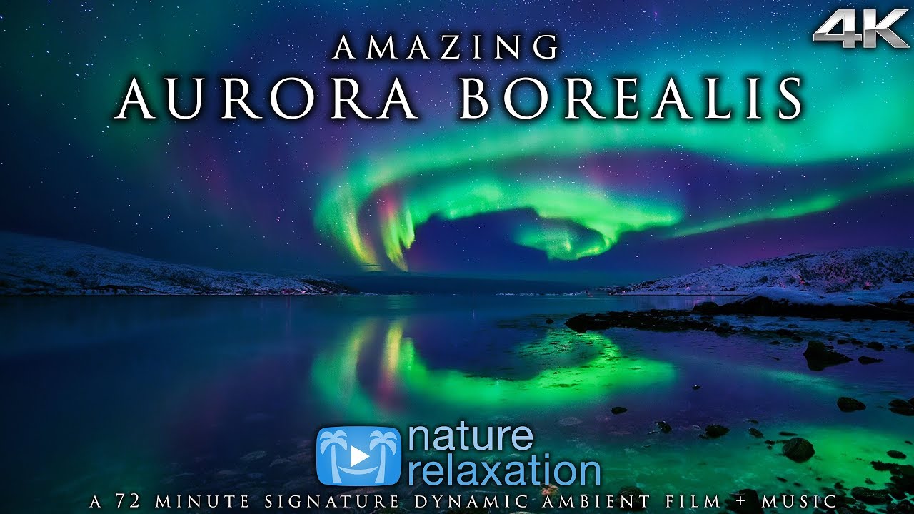 Real-Time Northern Lights in 4K + Healing Music | Alaska's Auroras | Nature Relaxation Film