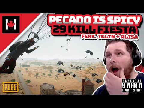 THE SPICIEST PECADO DROP - Halifax, TGLTN & Alisa  - PUBG SQUAD Gameplay