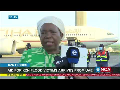 Aid for KZN flood victims arrives from UAE