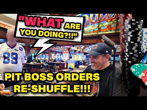 Blackjack - Pit Boss Orders Re-Shuffle Mid Shoe ????!!!