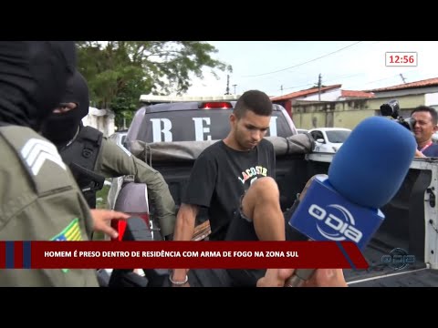 Homem é preso dentro de residência com arma de fogo na zona sul 03 04 2023
