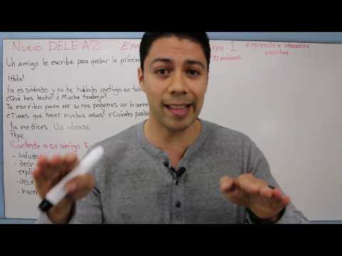 NUEVO DELE A2 2020. Prueba escrita.