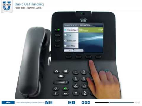 CISCO 8941/45 Series IP Phones - Hold and Transfer Calls