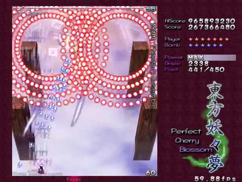 Touhou 7: Perfect Cherry Blossom | Lunatic PERFECT (No Deaths, Bombs or Border breaks) [SakuyaB]