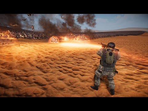 1 Super Modern US Soldier (Exploding Bullets) vs 1M Zombies — Ultimate Epic Battle Simulator 2