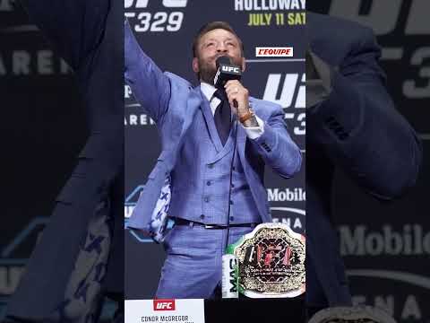 😂🎤 McGregor se met à chanter en pleine conférence de presse #ufc #mma #fighting