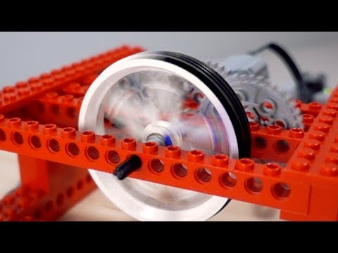 Spinning a Lego Wheel FASTER - Kids (6+), Kingdom Kids Zone - Brick Experiment Channel