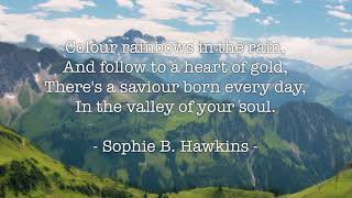 Sophie B. Hawkins ~ Saviour Child