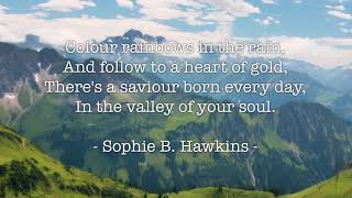 Sophie B. Hawkins ~ Saviour Child