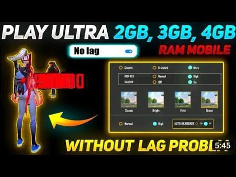 how to play ff in 2ram.3ram.4ram..ultra. garpic . trick😎