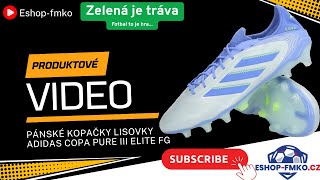 Pánské kopačky lisovky Adidas Copa Pure III Elite FG stříbrné