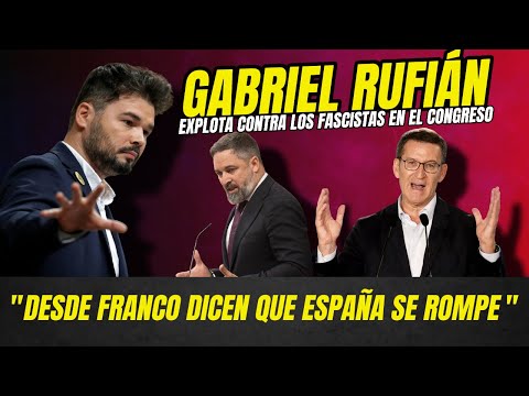💥RUFIÁN EXPLODES in CONGRESS: “Since FRANCO you've been saying that SPAIN IS BREAKING APART”🔥