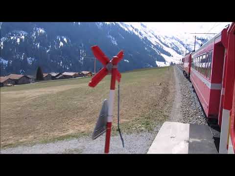 Matterhorn Gotthard Bahn - Disentis - Oberalppass - Andermatt - Glacier Express railway MGB railways