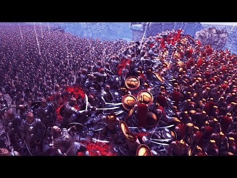 UEBS 20,000 Persians vs 300 Spartans Battle of Thermopylae - Ultimate Epic Battle Simulator