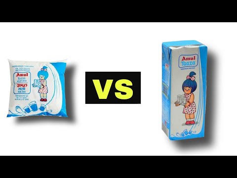 Amul Milk Plastic Packet Vs Tetra Pack Milk