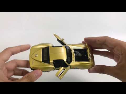 Машинка металлическая Double Horses 1:32 «1964 Chevrolet Corvette C2 Sting Ray» 32411 инерционная, свет, звук / Золотой