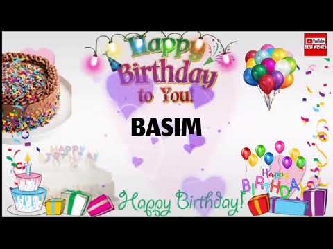 Happy Birthday BASIM _|🎂|_ Happy Birthday Song_|🎂|_Best_Wishes_||