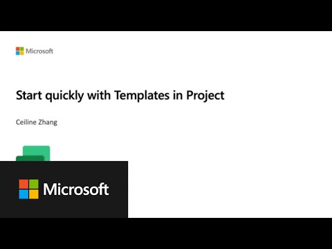 Microsoft Expert Guide: Quick Start with Templates in Project
