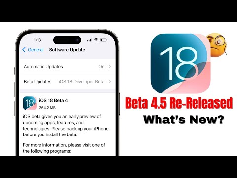iOS 18 Beta 4.5 Re-Released - What’s New? in Hindi