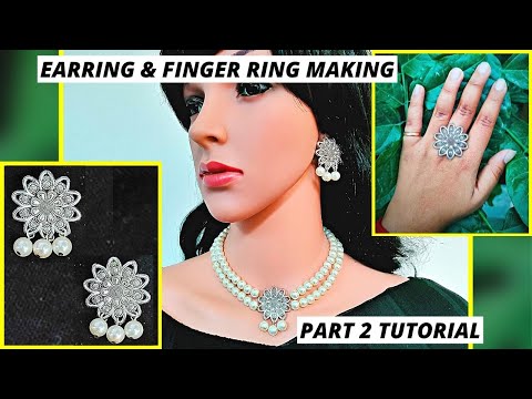 LEARN Make Pearl Earrings and Pearl Rings at HOME