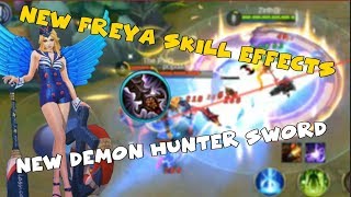 NEW FREYA SKILL EFFECTS | NEW DEMON HUNTER SWORD
