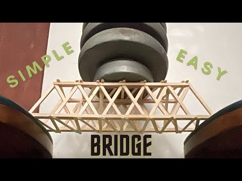 Easy Popsicle Stick Bridge