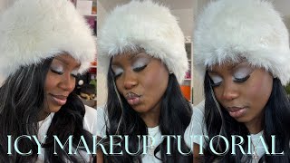 ICY MAKEUP TUTORIAL | WINTER MAKEUP LOOK, IM COLD , FROSTY MAKEUP | THE RARE BREEED