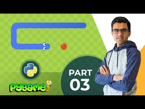 Snake and apple game in python pygame 3 Moving block with timer | Python project tutorial