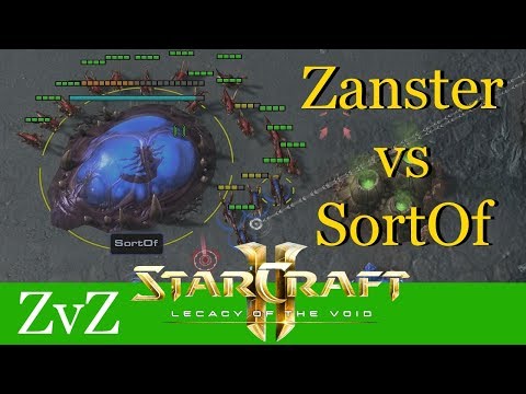 Zanster vs SortOf (ZvZ) - WCS Valencia - Starcraft 2: LotV Profi Replays [Deutsch | German]